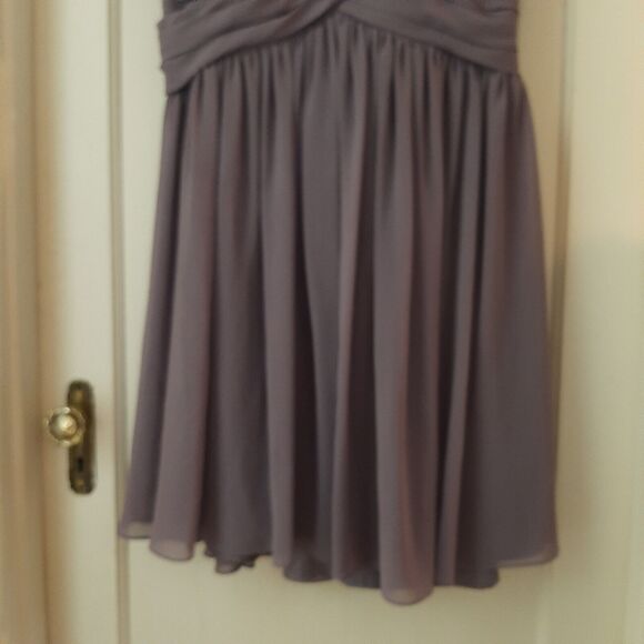 Sz 18 Bill Levkoff Dark Purple Formal Dress 40" total length Prom Bridesmaid - Picture 4 of 14